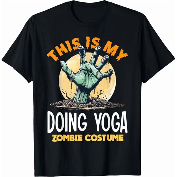DOPASHIRT Doing Yoga Hal.Low.Een Zombie Matching T-Shirt Unisex S-5XL Hot Trending Shirt, Vintage Birthday Gift