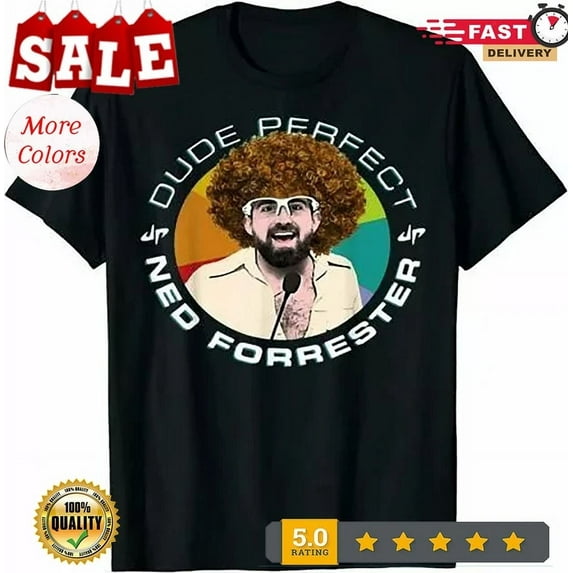 DOPASHIRT Dude Perfect Ned Forrester Vintage T-Shirt Unisex S-5XL Hot Trending Shirt, Vintage Birthday Gift