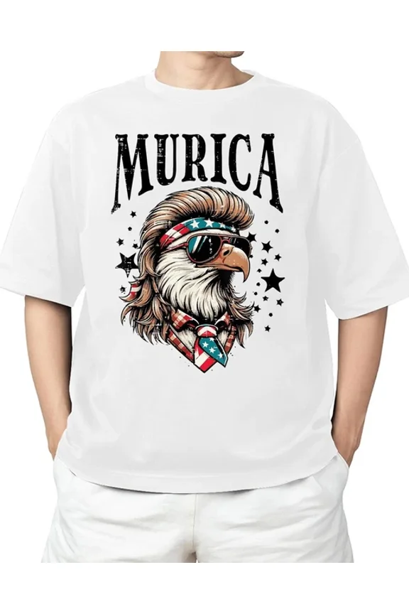 Eagle Murica American Men Women T-Shirt Hot Unisex S-5XL Hot Trending Shirt, Vintage Birthday Gift