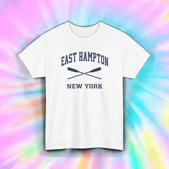 DOPASHIRT East Hampton Shirt New York Oars Nautical Preppy Coastal Town Tee Unisex S-5XL Hot Trending Shirt, Vintage Birthday Gift