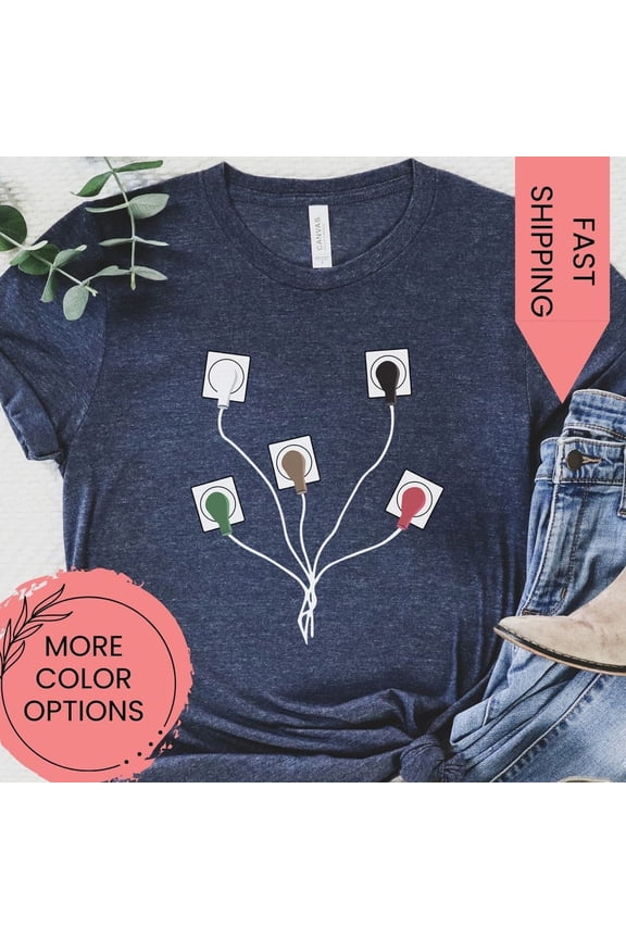 DOPASHIRT Ekg Leads Cheat Sheet T-Shirt, Funny Nursing Ecg Shirt, Icu Nurse Tshirt, Emergency Er Ed Nurse Shirt, Telemetry Tech Rn Nursing Student Unisex S-5XL Hot Trending Shirt