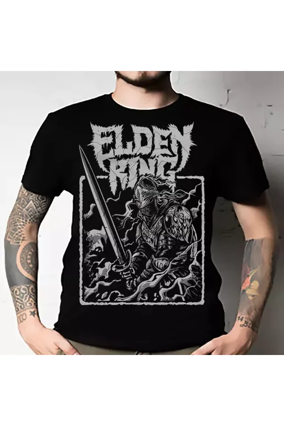 DOPASHIRT Elden Ring T-shirt The Tarnished Tee Dark Souls Bloodborne Black All Unisex S-5XL Hot Trending Shirt, Vintage Birthday Gift