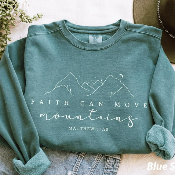 DOPASHIRT Faith Can Move Mountains Shirt, Religious Shirt, bible, christian merch, Bible Verse Shirt Unisex S-5XL Hot Trending Shirt, Vintage Birthday Gift