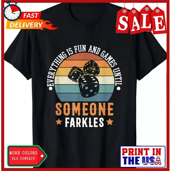 DOPASHIRT Farkle Game Night Funny Tee Shirts Gift T-Shirt Unisex S-5XL Hot Trending Shirt, Vintage Birthday Gift