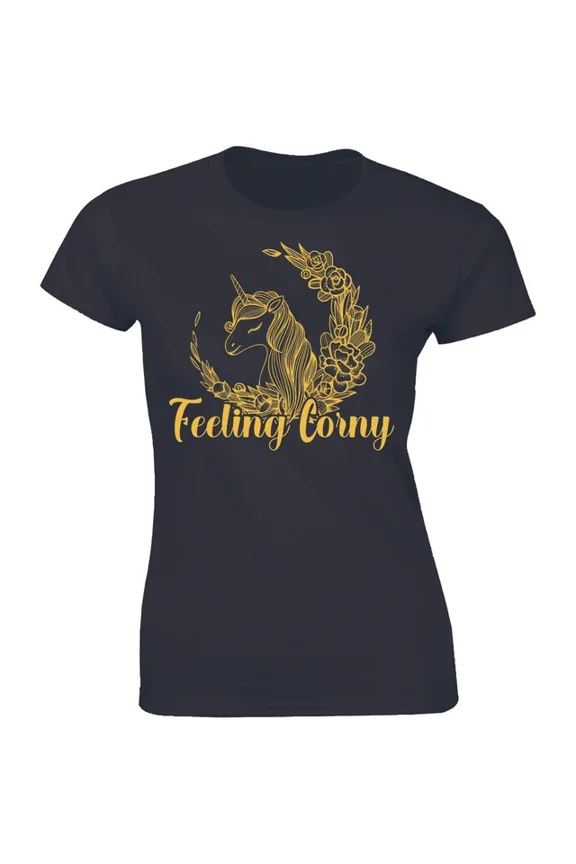 Feeling Corny Shirt Funny Unicorn Hal.Low.Een Gift T-Shirts Tees For Womens Tee Unisex S-5XL Hot Trending Shirt, Vintage Birthday Gift