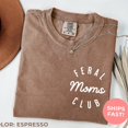 thumbnail image 1 of DOPASHIRT Feral Moms Club Shirt, Funny Mom Gift, Funny Tee, Gift For Mom, Cool Mom Shirt, New Mom Gifts, Mom Appreciation Tee Unisex S-5XL Hot Trending Shirt, Vintage Birthday Gift, 1 of 3