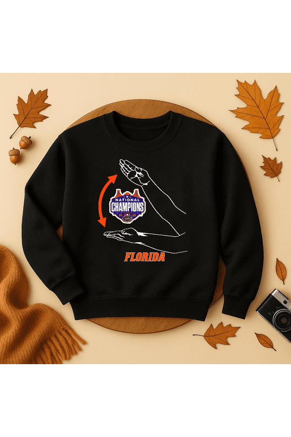 Florida Basketball: 2025 National Champions Gator Chomp Sweatshirt Trendy Sweatshirt, Birthday Gift