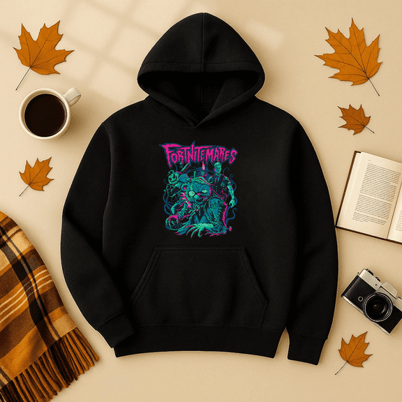 DOPASHIRT Fortnitemares Retro Horror Group St-Shirt Outdoor Hoodie, Trendy Hoodie, Birthday Gift