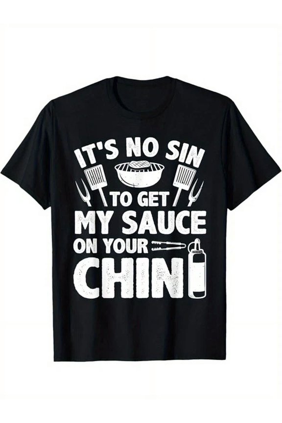 DOPASHIRT Funny Bbq Printed Men'S Cotton Graphic T-Shirt, Casual Short Sleeve Crew Unisex S-5XL Hot Trending Shirt, Vintage Birthday Gift