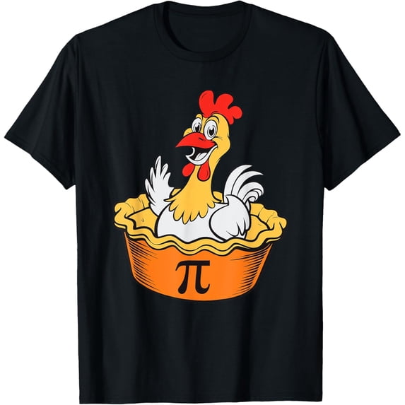 DOPASHIRT Funny Chicken Pot Pi Day Sweet Math Lover Geek Gift 3.14 T ...