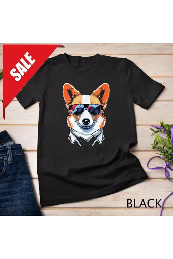 DOPASHIRT Funny Cute Corgi Cool Pembroke Welsh Corgi T-Shirt Unisex S-5XL Hot Trending Shirt, Vintage Birthday Gift