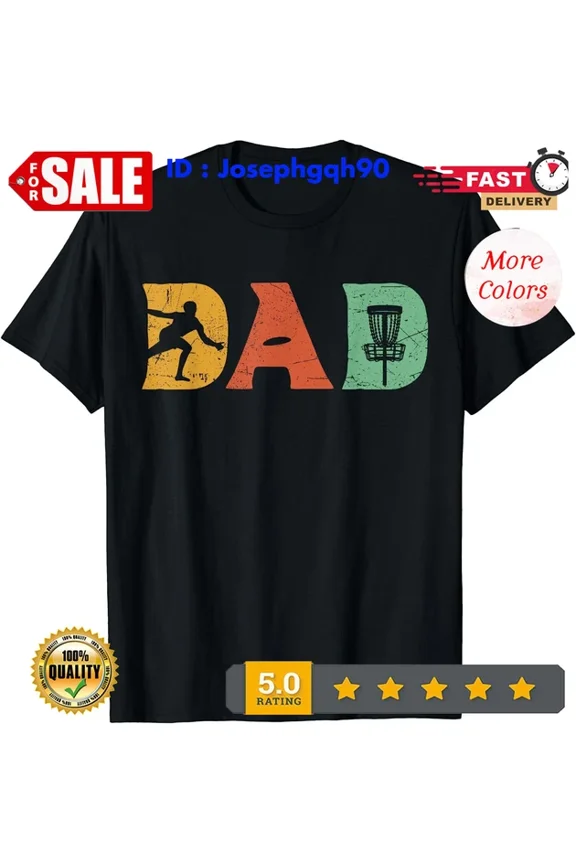 DOPASHIRT Funny Disc Golf Dad Retro Athlete Fathers Gift Unisex S-5XL Hot Trending Shirt, Vintage Birthday Gift