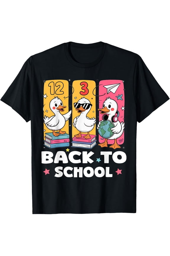 DOPASHIRT Funny Duck School Squad First Day Of School For T-Shirt Unisex S-5XL Hot Trending Shirt, Vintage Birthday Gift