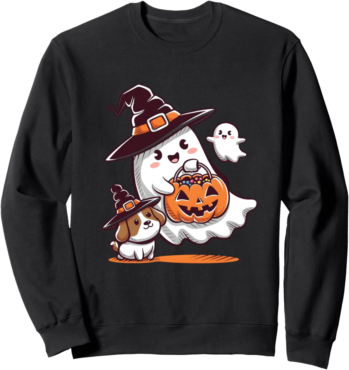 Ghost walking Dog Sweatshirt main image 1