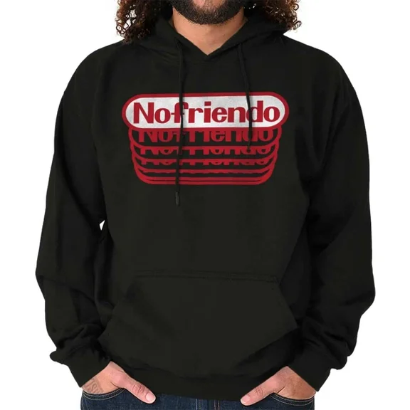 DOPASHIRT Funny Introverted Gamer Geek No Friendo Hoodie Outdoor Hoodie, Trendy Hoodie, Birthday Gift