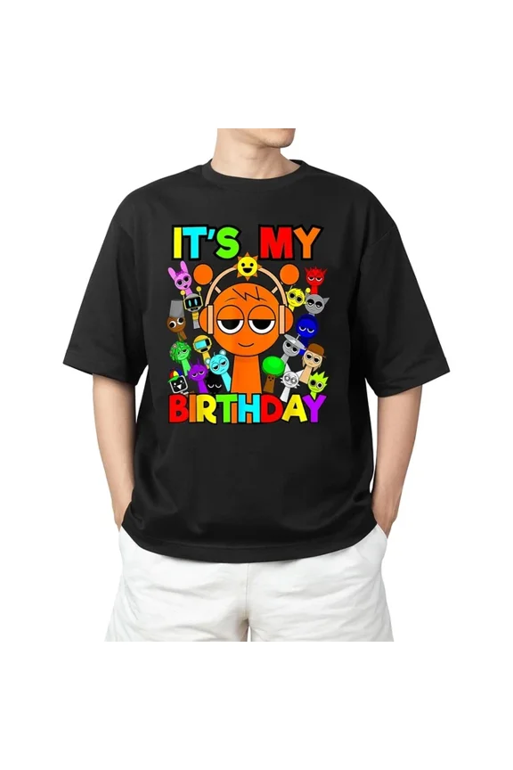 DOPASHIRT Funny Sprunki Shirt It'S My Birthday T-Shirt Unisex S-5XL Hot Trending Shirt, Vintage Birthday Gift