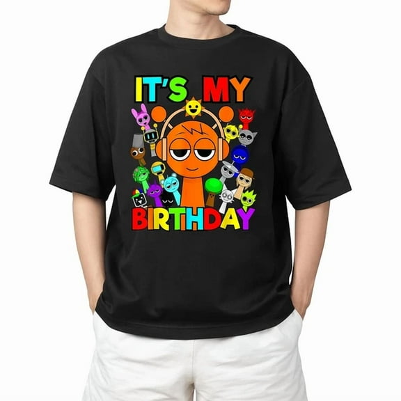 DOPASHIRT Funny Sprunki Shirt It'S My Birthday T-Shirt Unisex S-5XL Hot Trending Shirt, Vintage Birthday Gift