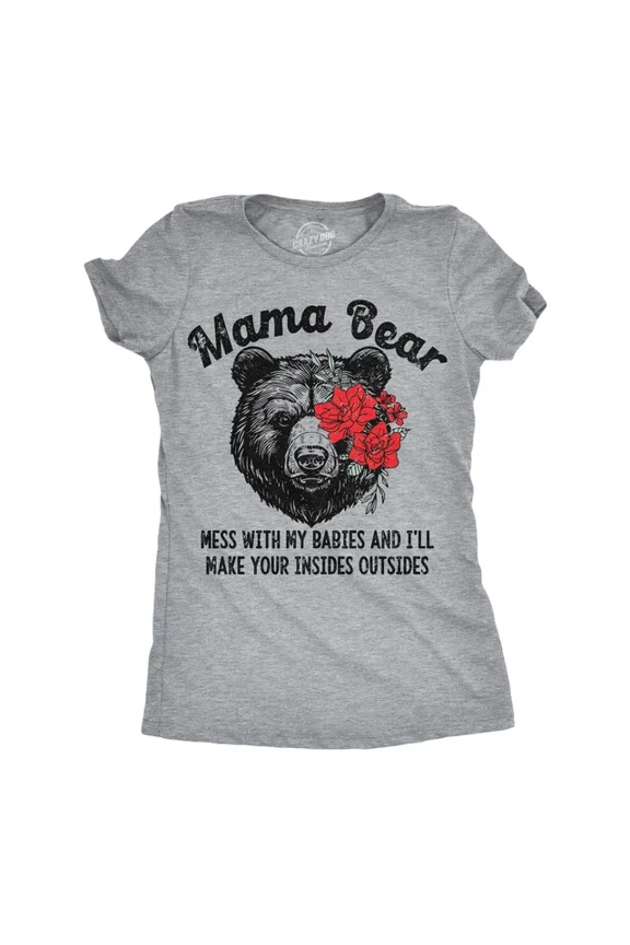 DOPASHIRT Funny T Shirts Mama Bear Mess With My Babies And Ill Make Your Insides Unisex S-5XL Hot Trending Shirt, Vintage Birthday Gift