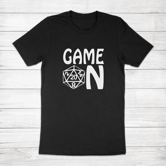 DOPASHIRT Game On Tabletop Gamer Gift Dungeon Master Dnd D20 Dice Rpg Unisex Tee T-Shirt Unisex S-5XL Hot Trending Shirt, Vintage Birthday Gift