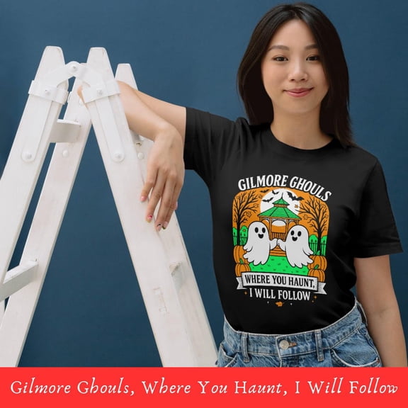 DOPASHIRT Gilmore Ghouls Where You Haunt I Will Follow Shirt, Gilmore Ghouls, Hal.Low.Een Gilmore Girls, Ghost Coffee Shirt, Spooky Fall Unisex S-5XL Hot Trending Shirt, Vintage Birthday Gift