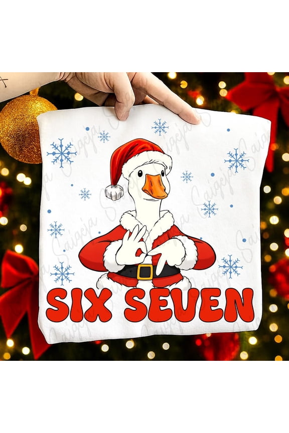 Goose Six Seven Xmas Shirt, Six Seven Shirt, 6 7 Xmas Shirt, Viral Phrase Shirt, Viral Tiktok Shirt, Funny Saying Shirt, 67 Shirt Unisex S-5XL Hot Trending Shirt, Vintage Birthday Gift