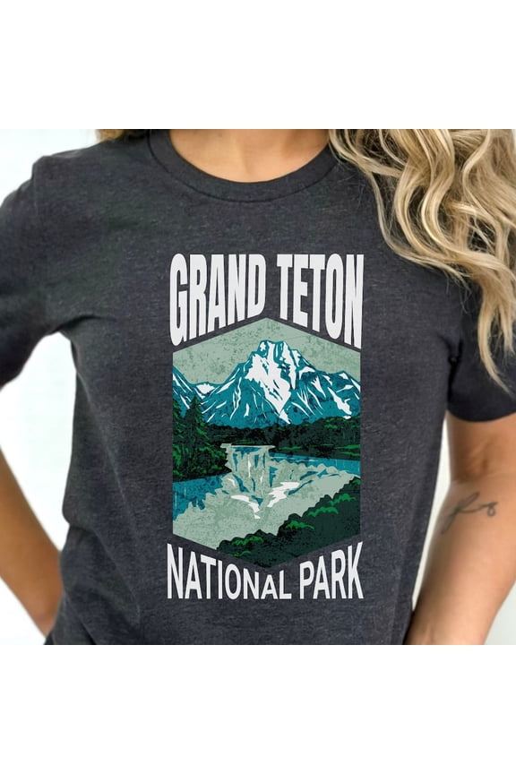 DOPASHIRT Grand Teton National Park Shirt, National Parks Shirt, Nature Lover, Hiking Shirt, Camping Shirt, Retro National Park, Wyoming Shirt Unisex S-5XL Hot Trending Shirt, Vintage Birthday Gift