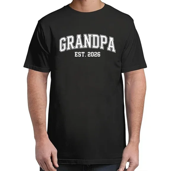 DOPASHIRT Grandpa Est. 2026 Grandpa Est 2026 T-Shirt Unisex S-5XL Hot Trending Shirt, Vintage Birthday Gift