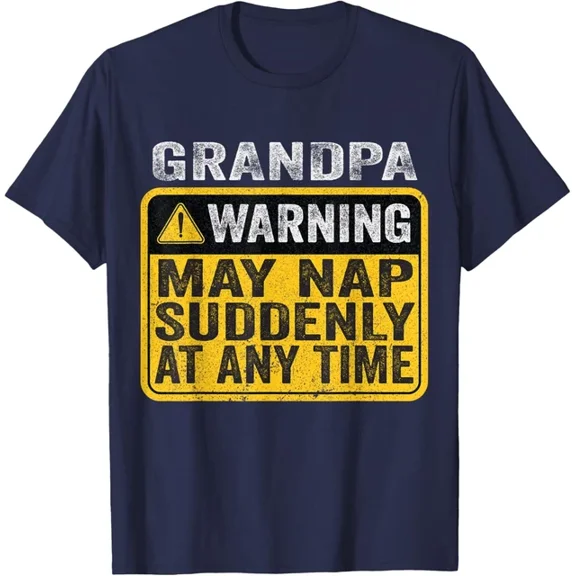 DOPASHIRT Grandpa Warning May Nap Suddenly At Any Time T-Shirt Unisex S-5XL Hot Trending Shirt, Vintage Birthday Gift