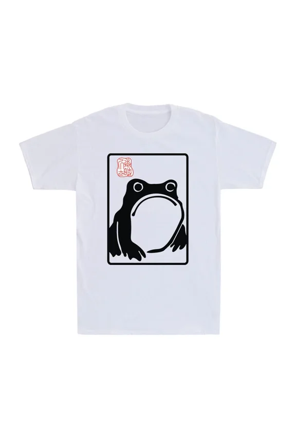 DOPASHIRT Grumpy Frog Unimpressed Toad Vintage Japanese Art Retro Men's T-Shirt Unisex S-5XL Hot Trending Shirt, Vintage Birthday Gift