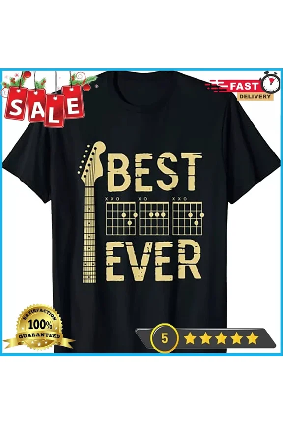 DOPASHIRT Guitarist Father Best Dad Ever D A D Chord Gifts Guitar T-Shirt Unisex S-5XL Hot Trending Shirt, Vintage Birthday Gift