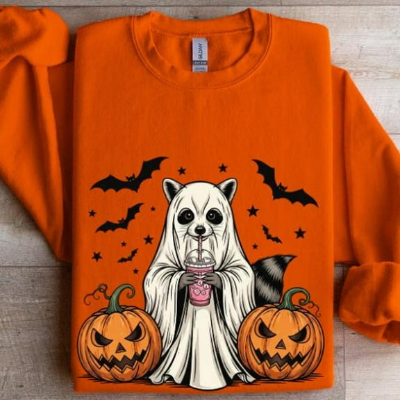 DOPASHIRT Hal.Low.Een Animal Sweatshirt, Hal.Low.Een Sweater, Hal.Low.Eene Sweatshirt, Sp00Ky Season Hoodie, Ghost Sweatshirt, Animal Lover Sweatshirt Trendy Sweatshirt, Birthday Gift