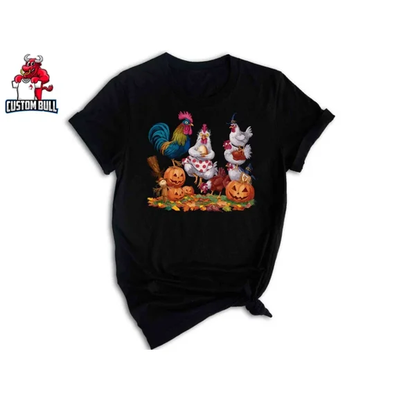 DOPASHIRT Hal.Low.Een Chicken Shirt, Funny Hal.Low.Een Shirt, Retro Hal.Low.Een Shirt Unisex S-5XL Hot Trending Shirt, Vintage Birthday Gift