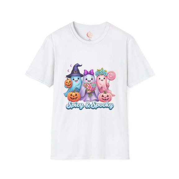 DOPASHIRT Hal.Low.Een Ghost Softstyle T-Shirt, Fright And Sweets Shirt, Candy Lover Tee, Sp00Ky Season Top, Hal.Low.Een Party Apparel Unisex S-5XL Hot Trending Shirt, Vintage Birthday Gift