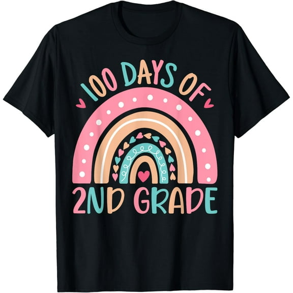 DOPASHIRT Happy 100 Days Of 2Nd Grade Teacher Kids 100Th Day Of School T-Shirt Unisex S-5XL Hot Trending Shirt, Vintage Birthday Gift