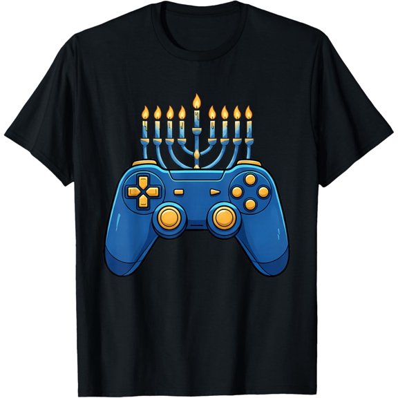 DOPASHIRT Happy Hanukkah Video Game Chanukah Men Gamer T-Shirt Unisex S-5XL Hot Trending Shirt, Vintage Birthday Gift