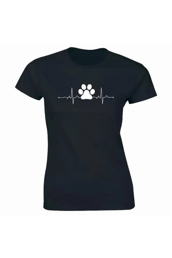 Heartbeat With Dog Paw Image Shirt Unisex S-5XL Hot Trending Shirt, Vintage Birthday Gift