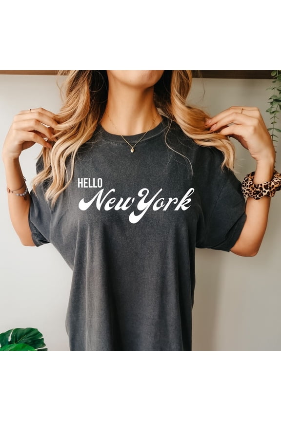 DOPASHIRT Hello New York T Shirt, Nyc Lover Shirt, Big Apple Gift, I Love New York Apparel, New York City Tee, Trendy Varsity Style Clothing Unisex S-5XL Hot Trending Shirt, Vintage Birthday Gift