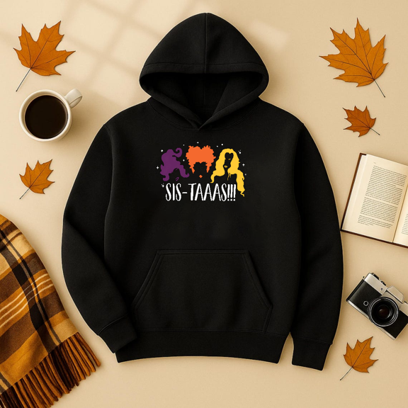DOPASHIRT Hocus Pocus Sistaaas Hoodie, Hal.Low.Een Hoodie, Sanderson Sisters Hoodie, Hal.Low.Een Party Hoodie, 2025 Hal.Low.Een Hoodies, Hocus Pocus Hoodie, Trendy Hoodie, Birthday Gift