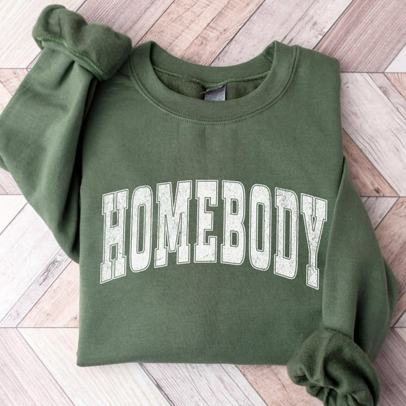 DOPASHIRT Homebody Shirt, Indoorsy Shirt, Cozy Stay At Home Shirt, Funny Work From Home Tee, Cute Varsity Womens Crewneck, Introvert Gifts Unisex S-5XL Hot Trending Shirt, Vintage Birthday Gift