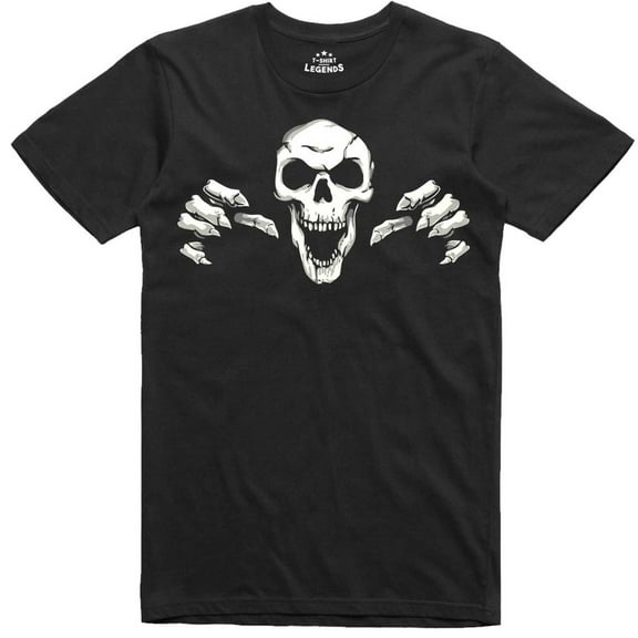 DOPASHIRT Horror Mens T Shirt Skull Laughing Skeleton Gothic Tee Unisex S-5XL Hot Trending Shirt, Vintage Birthday Gift