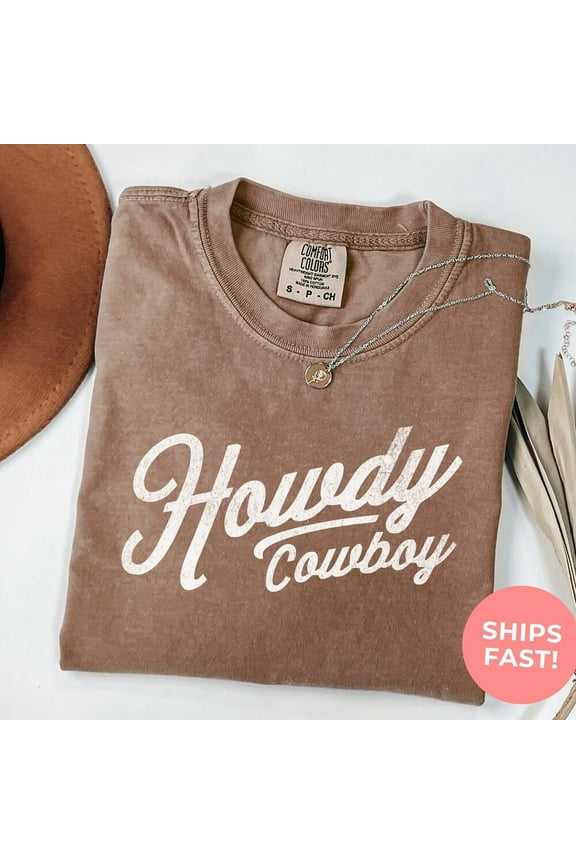 DOPASHIRT Howdy Cowboy Shirt, Western Shirt, Southern Shirt, Country Girl Gift, Concert Tee, Texas Women Shirt, Retro Rodeo Tshirt Unisex S-5XL Hot Trending Shirt, Vintage Birthday Gift