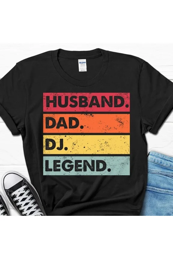 DOPASHIRT Husband Dad Dj Legend Shirt, Funny Dj Tee For Father'S Day, Dj Gifts For Unisex S-5XL Hot Trending Shirt, Vintage Birthday Gift