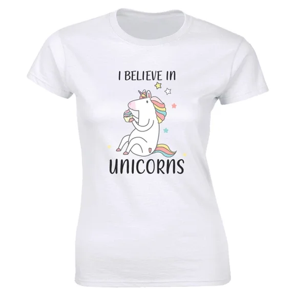 DOPASHIRT I Believe In Unicorns Funny Fantasy Magical Animal Unicorn Pet Lover Women Shirt Unisex S-5XL Hot Trending Shirt, Vintage Birthday Gift