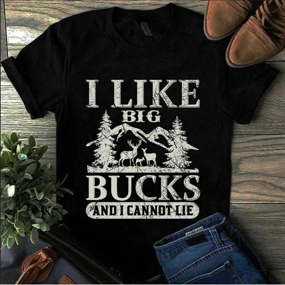 DOPASHIRT I Like Big Bucks And I Cannot Lie Hunting Tshirt Unisex S-5XL Hot Trending Shirt, Vintage Birthday Gift