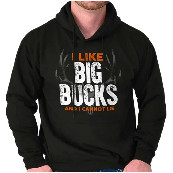 DOPASHIRT I Like Big Bucks I Cannot Lie Funny Hunting Hoodie Outdoor Hoodie, Trendy Hoodie, Birthday Gift