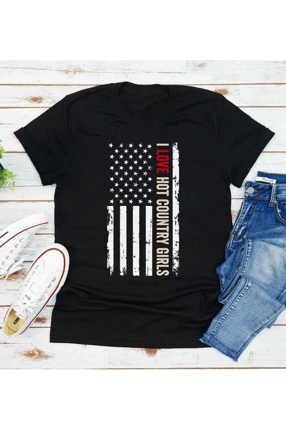 DOPASHIRT I Love Hot Country Girls T-Shirt Texas Cowgirls Women Men Unisex S-5XL Hot Trending Shirt, Vintage Birthday Gift