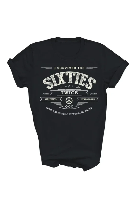 DOPASHIRT I Survived The Sixties Twice 60Th Birthday Years Old Shirt Unisex S-5XL Hot Trending Shirt, Vintage Birthday Gift