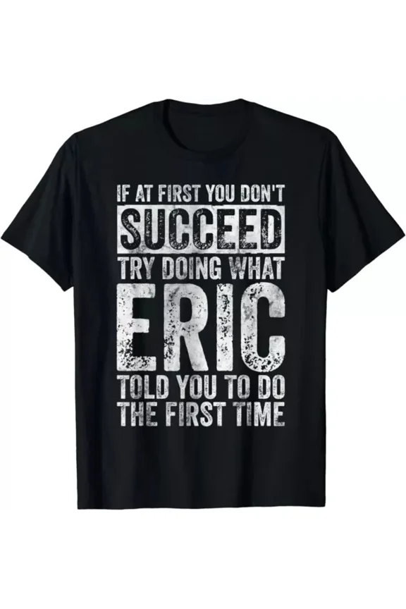 DOPASHIRT If At First You Don'T Succeed Try Doing Jeff Tee For Men & Women Unisex S-5XL Hot Trending Shirt, Vintage Birthday Gift