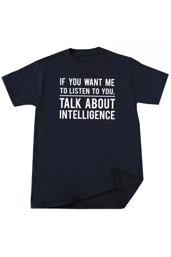 DOPASHIRT Intelligence T Shirt Funny Smart Person Guy Tee Birthday Unisex S-5XL Hot Trending Shirt, Vintage Birthday Gift
