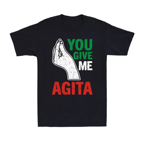 DOPASHIRT Italian You Give Me Agita Italy Funny Italy Flag Gift Retro Men's T-Shirt Unisex S-5XL Hot Trending Shirt, Vintage Birthday Gift